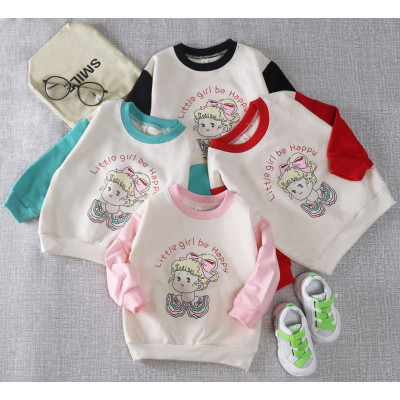 sweater little girl be happy - sweater anak permpuan (ONLY 3PCS)